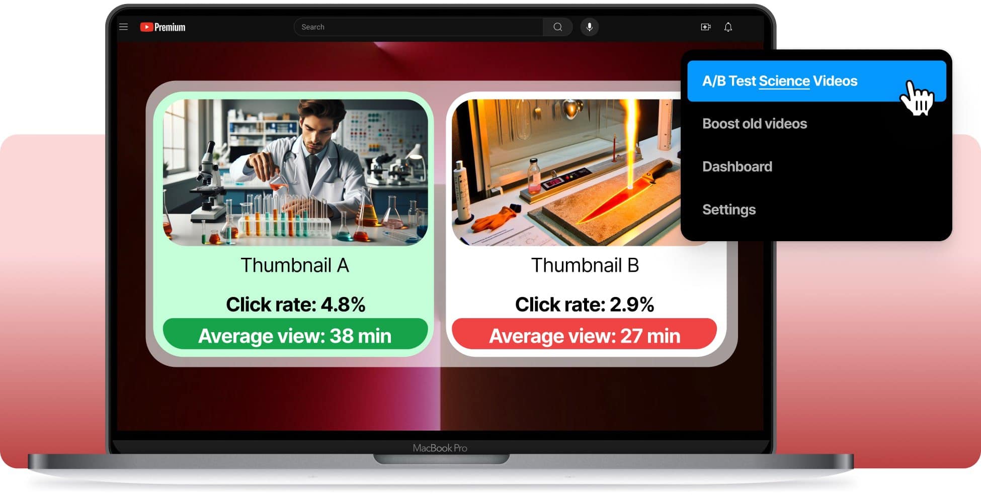 A/B Tester for Science Channels | YouTube A/B Test Tool